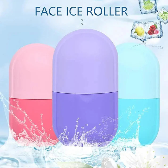 Silicon Ice Roller, Beauty Ice Cube Roller Massager for Face